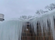 Ice dam in Columbus, Ohio