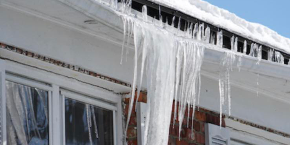 Ice Dam Gutter Repair in Columbus, ohio